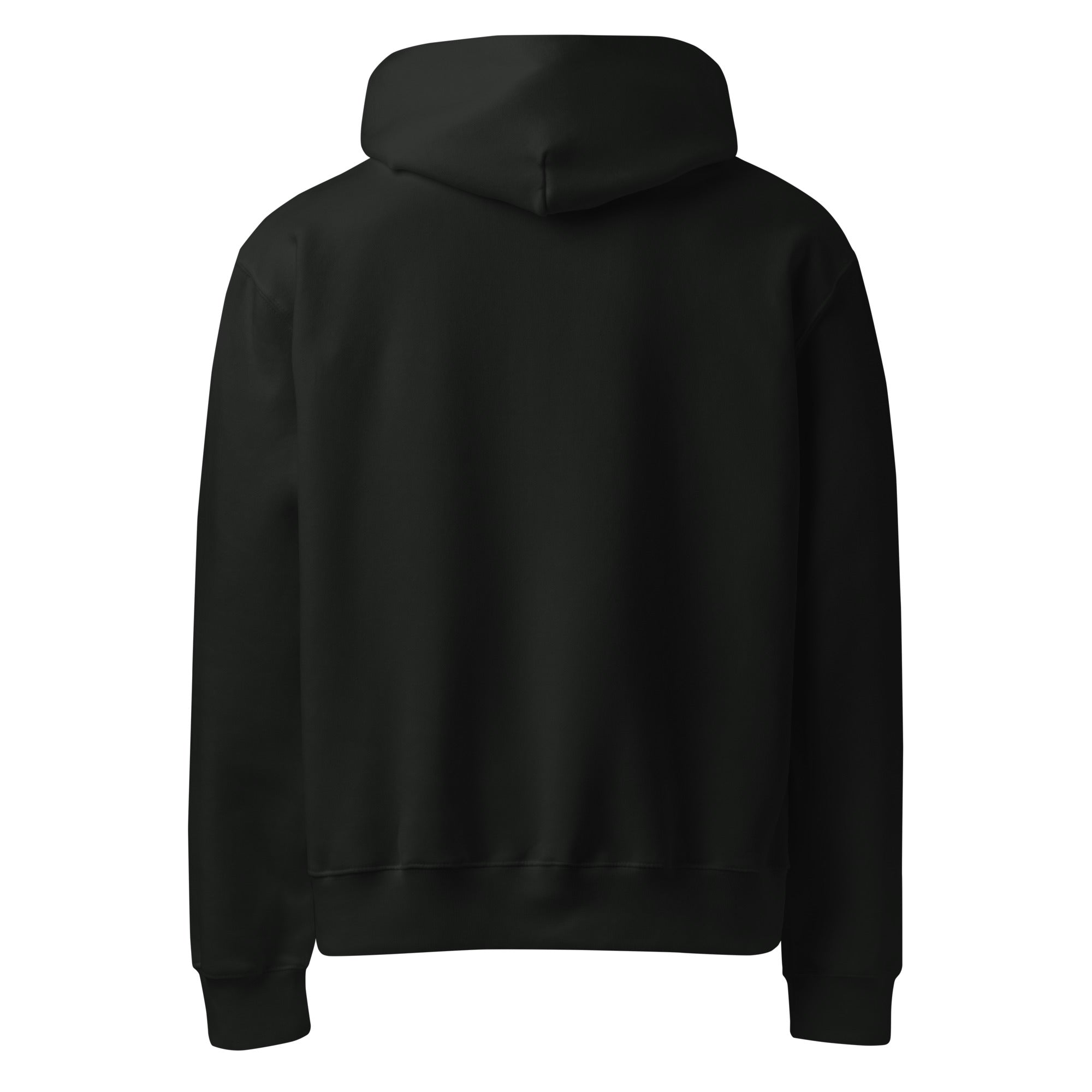 Awareness stork graphic oversized heavyweight hoodie back view